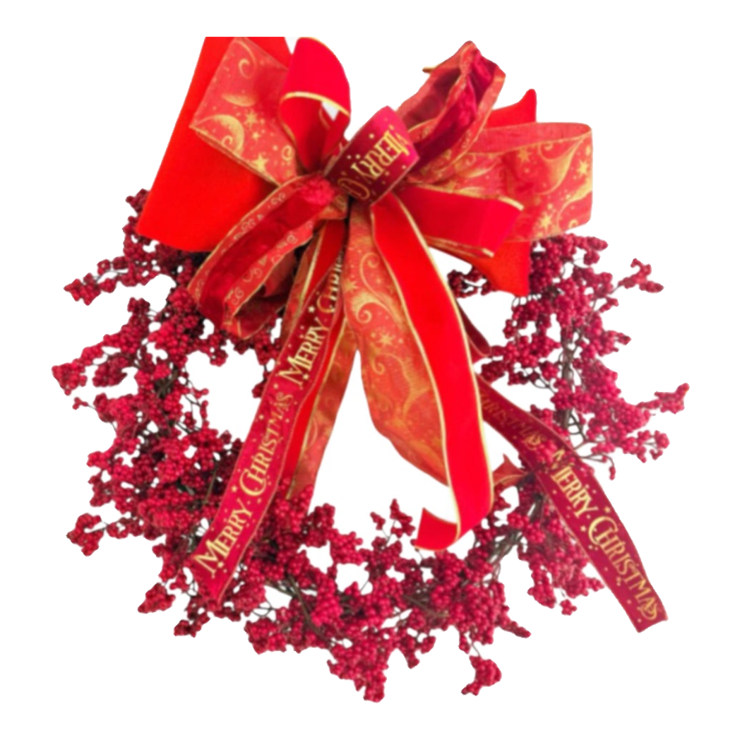 Fêtes Couture - Vòng Giáng Sinh Winterberry Royale Wreath 80Cm-TRANG TRÍ GIÁNG SINH-CẬU HAI HOME DECOR-CẬU HAI HOME DECOR