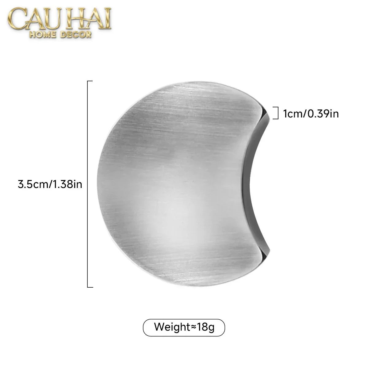 Gác Đũa Bán Nguyệt Golden Silver Cresent Lunar Chopsticks Racks 3.5-Dinner Cutlery Set Dao Muỗng Nĩa-CẬU HAI HOME DECOR-CẬU HAI HOME DECOR