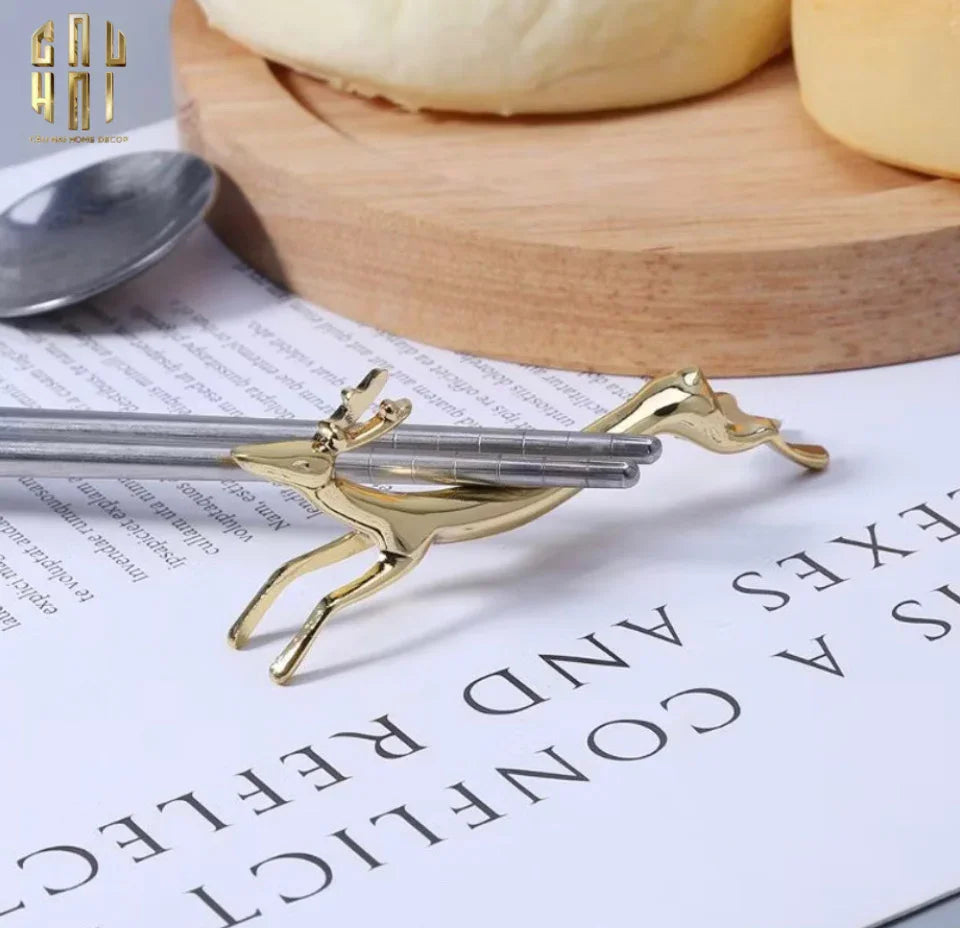 Gác Đũa - Chopstick Rest Elk-Dinner Cutlery Set Dao Muỗng Nĩa-Đối tác tại Trung Quốc theo từng đơn đặt hàng-CẬU HAI HOME DECOR