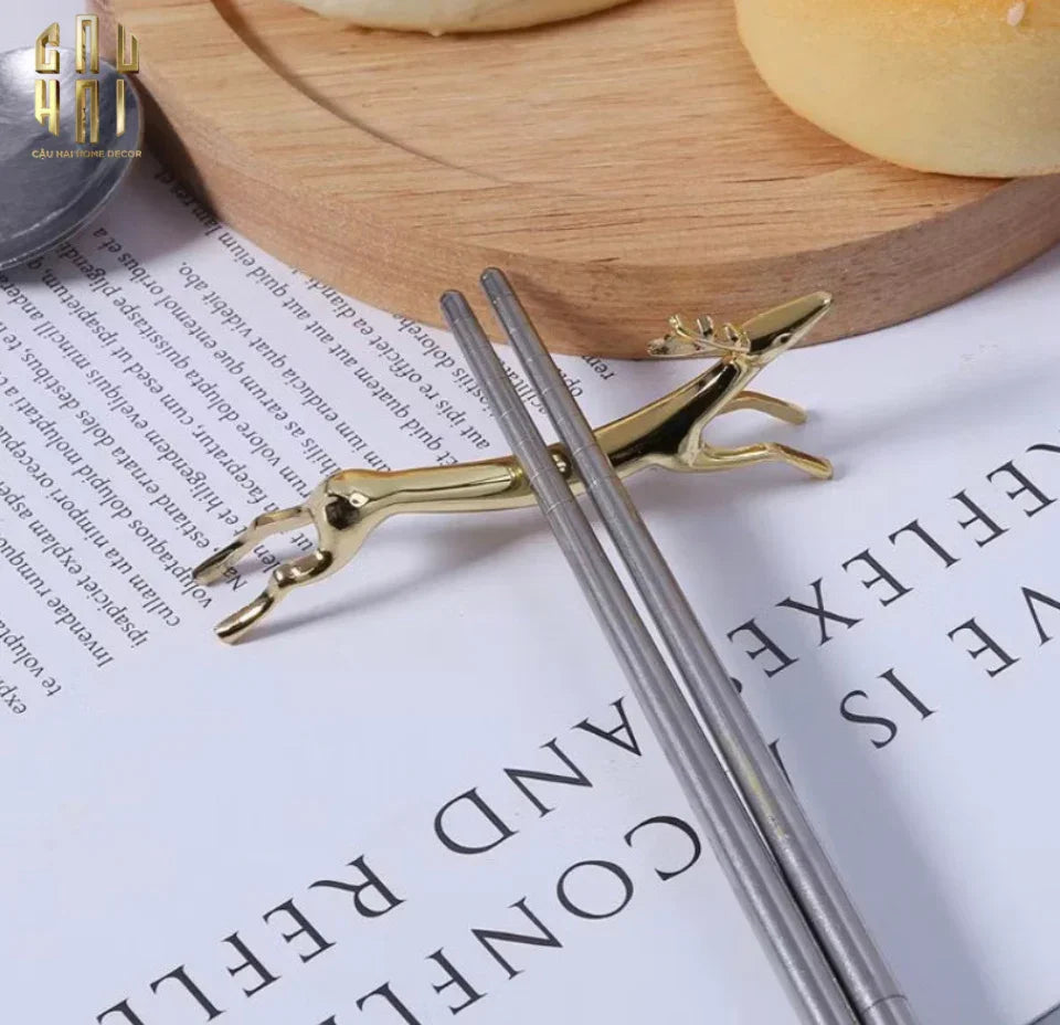 Gác Đũa - Chopstick Rest Elk-Dinner Cutlery Set Dao Muỗng Nĩa-Đối tác tại Trung Quốc theo từng đơn đặt hàng-CẬU HAI HOME DECOR