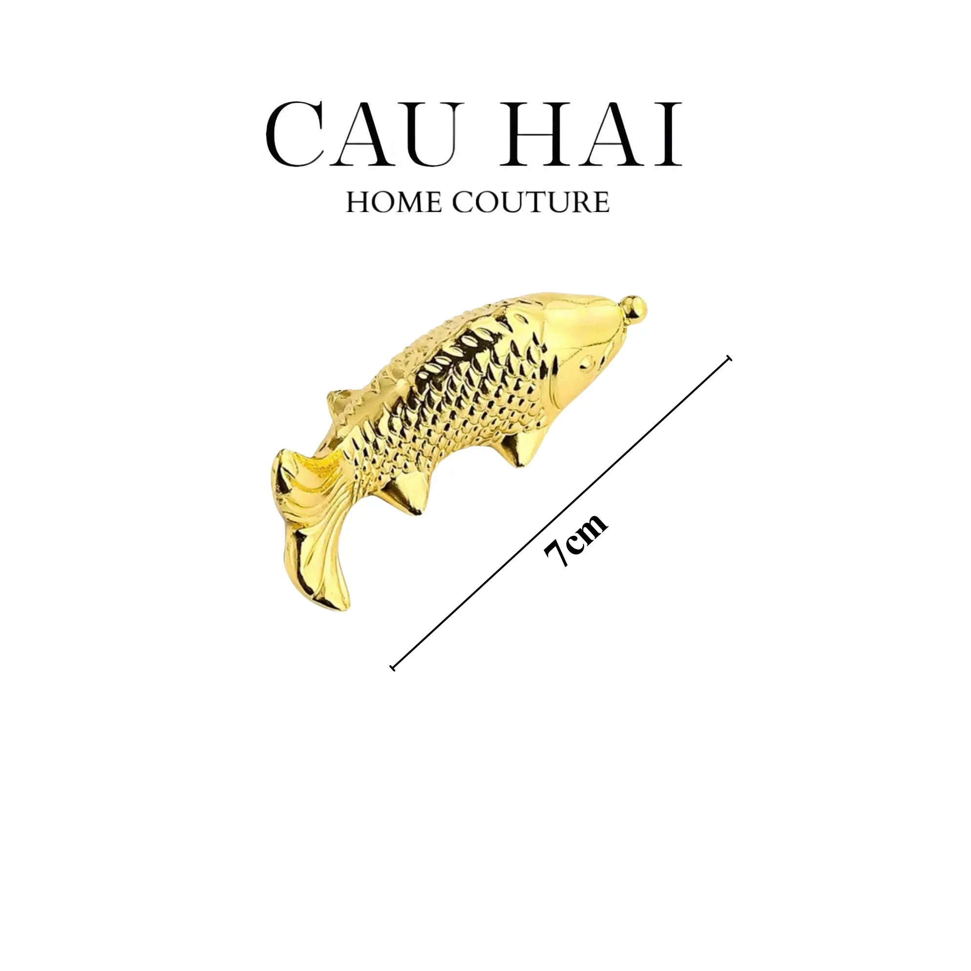 GÁC ĐŨA - STAINLESS STEEL CHOPSTICK REST GOLD FISH - CẬU HAI HOME DECOR