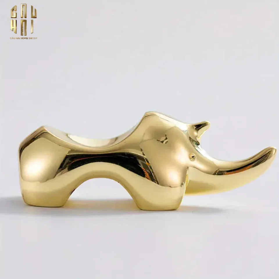 GÁC ĐŨA - CHOPSTICK REST RHINO - CẬU HAI HOME DECOR