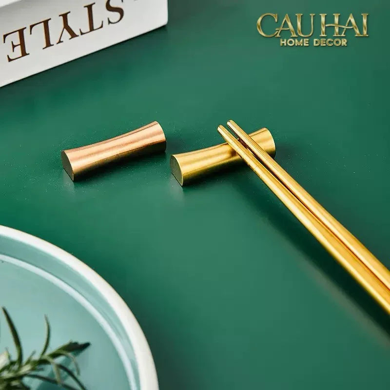Gác Đũa Golden Scroll Chopsticks Racks 4.6-CẬU HAI HOME DECOR