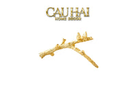 Gác Đũa Nhánh Cây Golden Bird Branch Harmony Premium Chopstick Rack 11 x 8.4 cm-CẬU HAI HOME DECOR