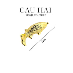 Gác Đũa - Stainless Steel Chopstick Rest Gold Fish-CẬU HAI HOME DECOR