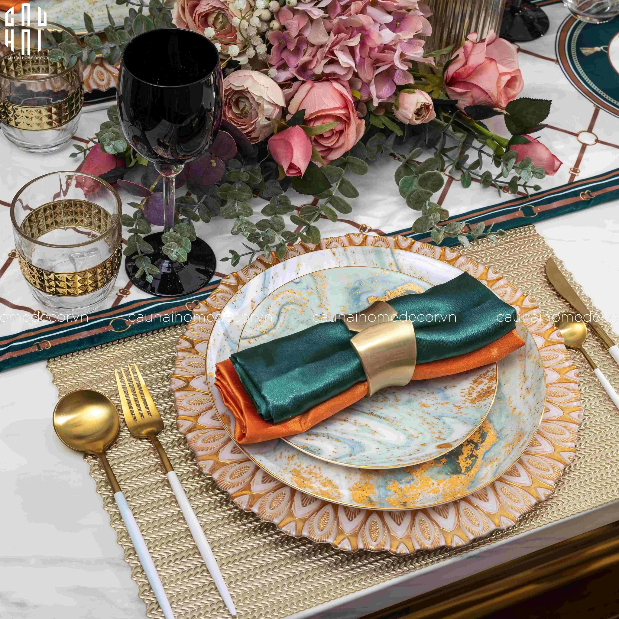 GALAXY DINNER PLATE SET 2PCS SS25 - CẬU HAI HOME DECOR