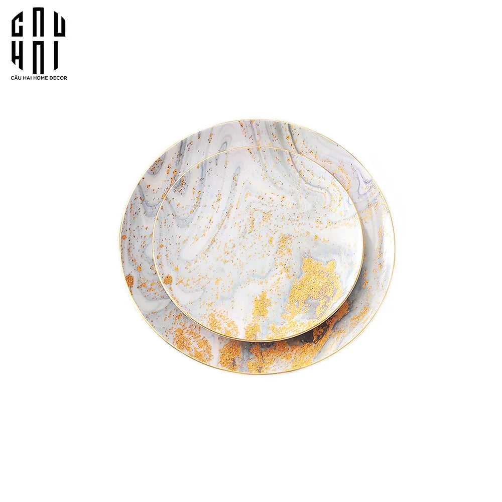 Galaxy Dinner Plate Set 2Pcs Ss25 - CẬU HAI HOME DECOR