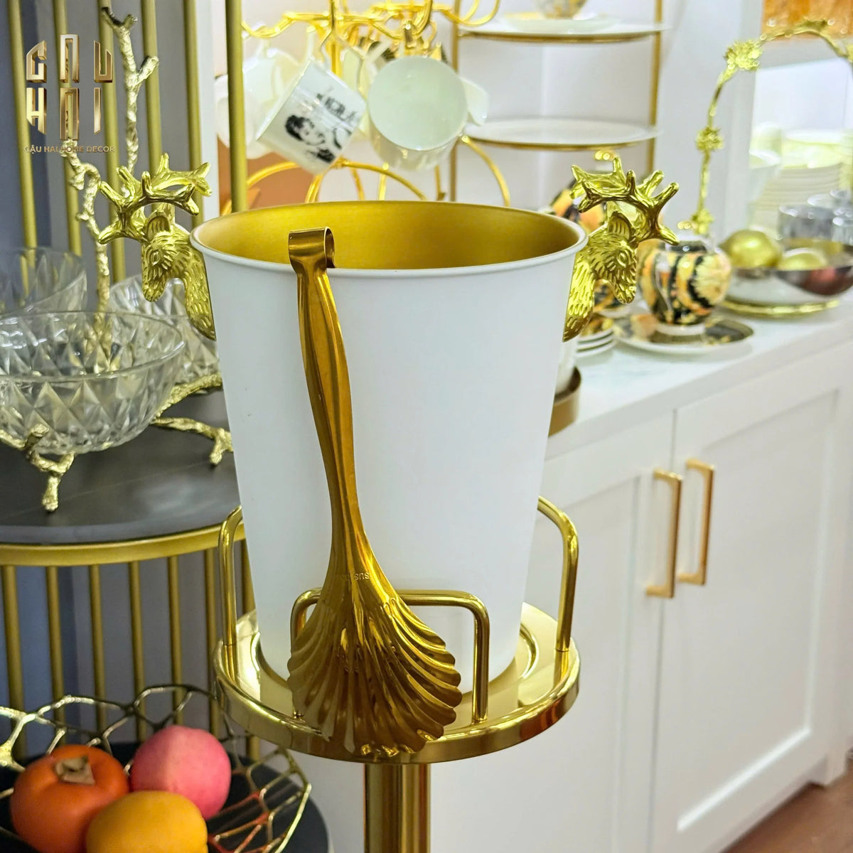 Gắp Đá Fancy Club - Shell-PHỤ KIỆN BAR-Đối tác tại Trung Quốc theo từng đơn đặt hàng-CẬU HAI HOME DECOR