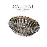 GẠT TÀN CRYSTAL REGAL ASHTRAY - CẬU HAI HOME DECOR