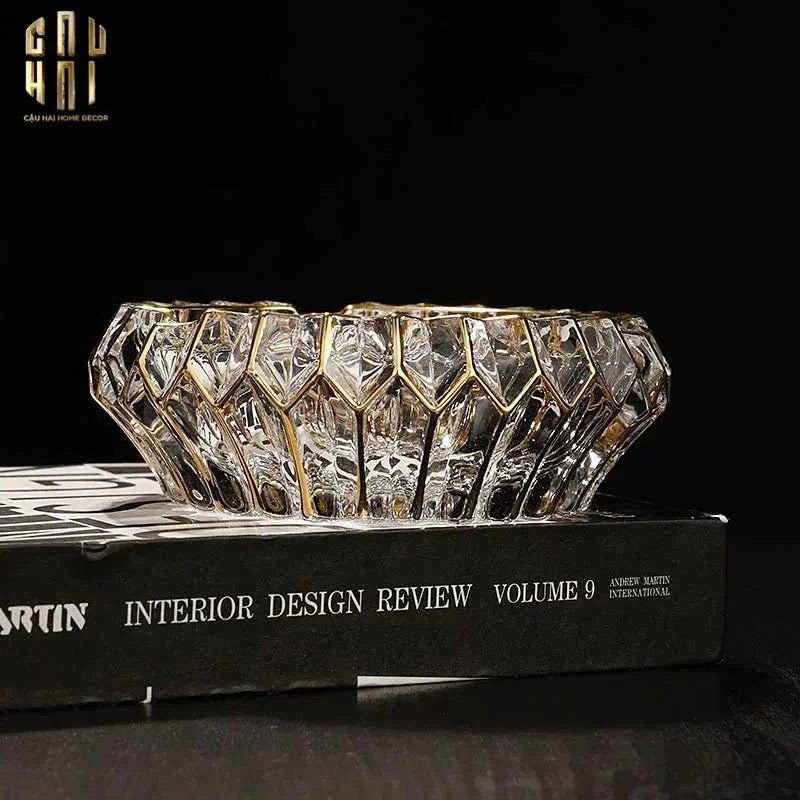 Gạt Tàn Crystal Regal Ashtray-CẬU HAI HOME DECOR