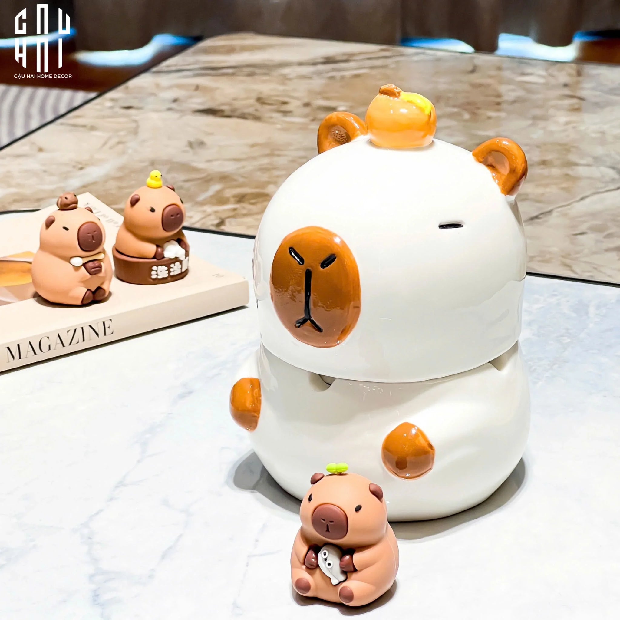 GẠT TÀN CUTIE CABYBARA - CẬU HAI HOME DECOR