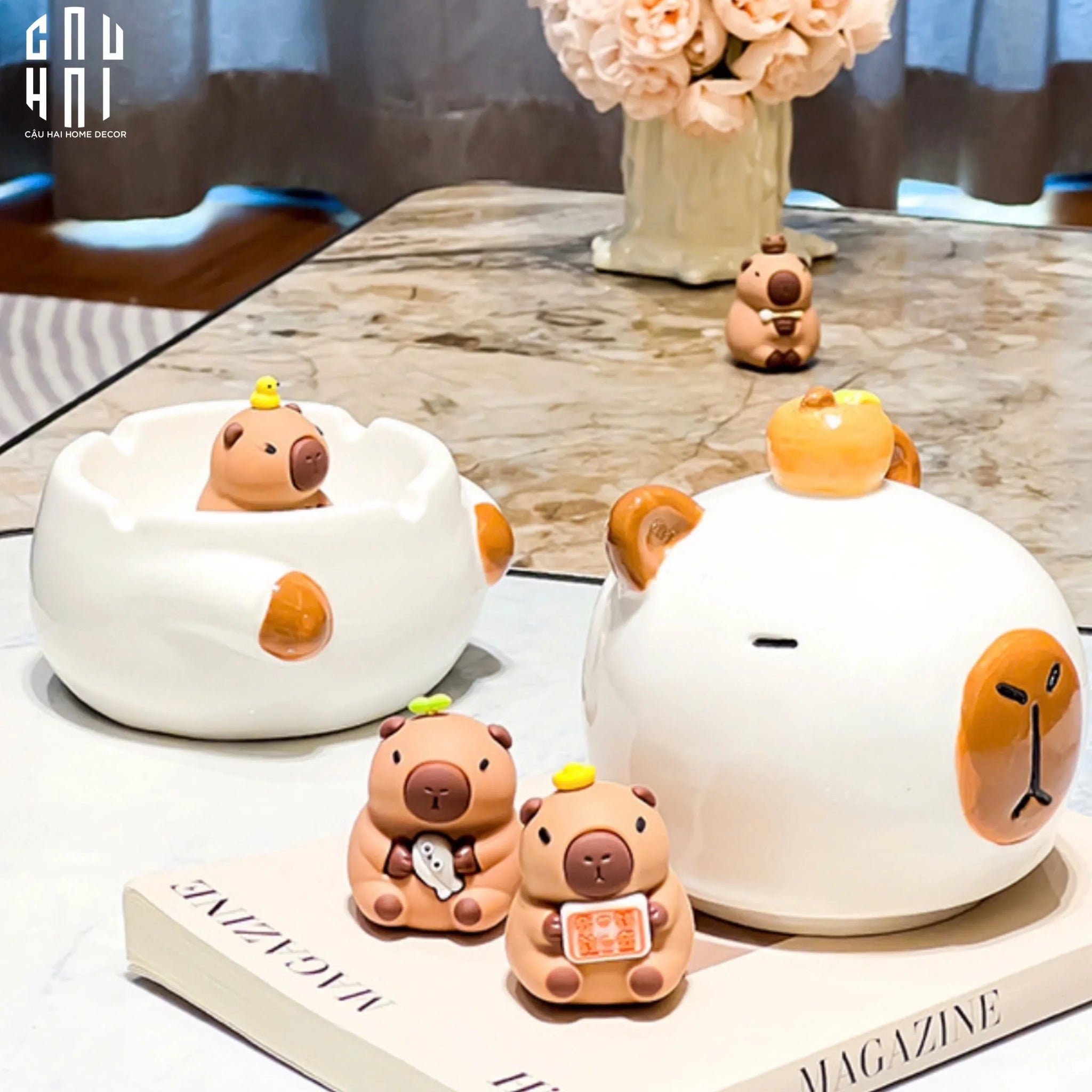 GẠT TÀN CUTIE CABYBARA - CẬU HAI HOME DECOR
