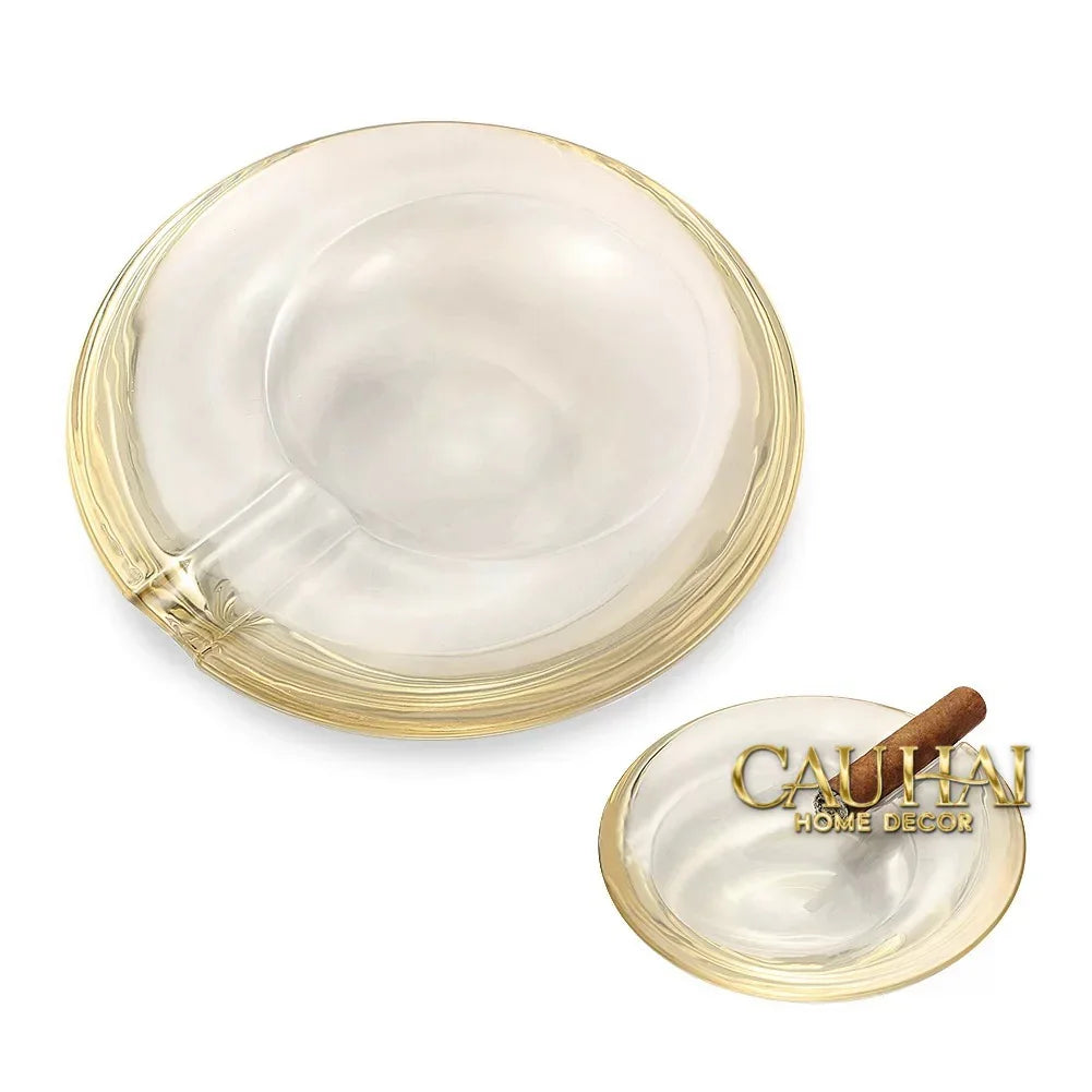 Gạt Tàn Pha Lê Astral Helion-O Saturn Cristalleries Ashtray 18-CẬU HAI HOME DECOR