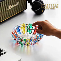 Gạt Tàn Pha Lê Cendrier Multicolor-CẬU HAI HOME DECOR