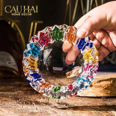 Gạt Tàn Pha Lê Cendrier Multicolor-CẬU HAI HOME DECOR