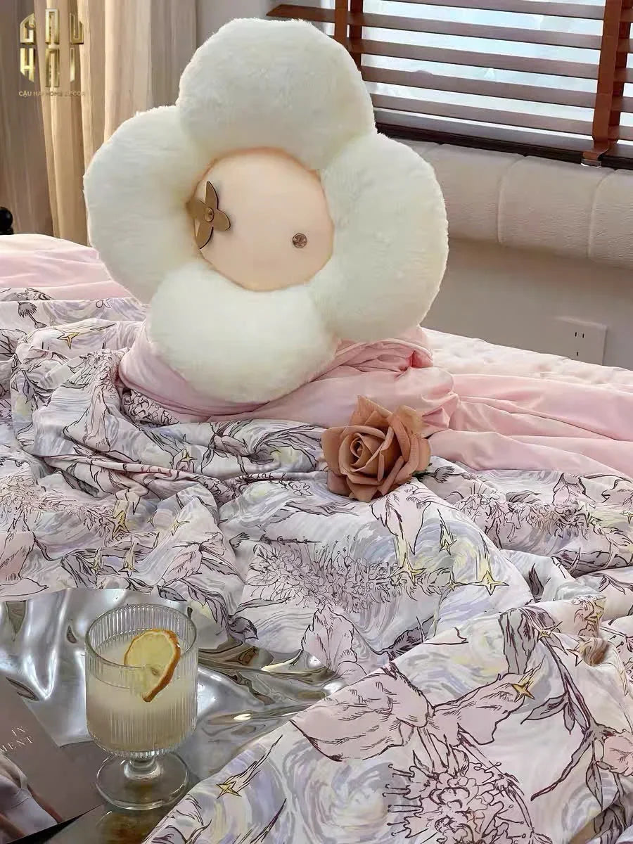 GẤU BÔNG VIVIENNE PINKY ORIGINAL SIZE 37 SS25-CẬU HAI HOME DECOR