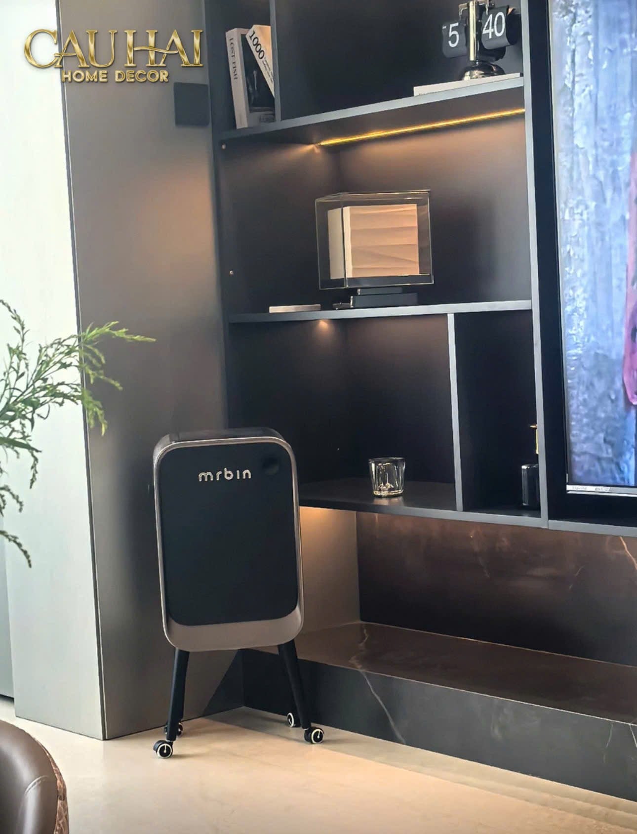 HOME COUTURE - THÙNG RÁC PREMIUM AUTOMATIC OPAL CHALICE MR BIN 20L - CẬU HAI HOME DECOR