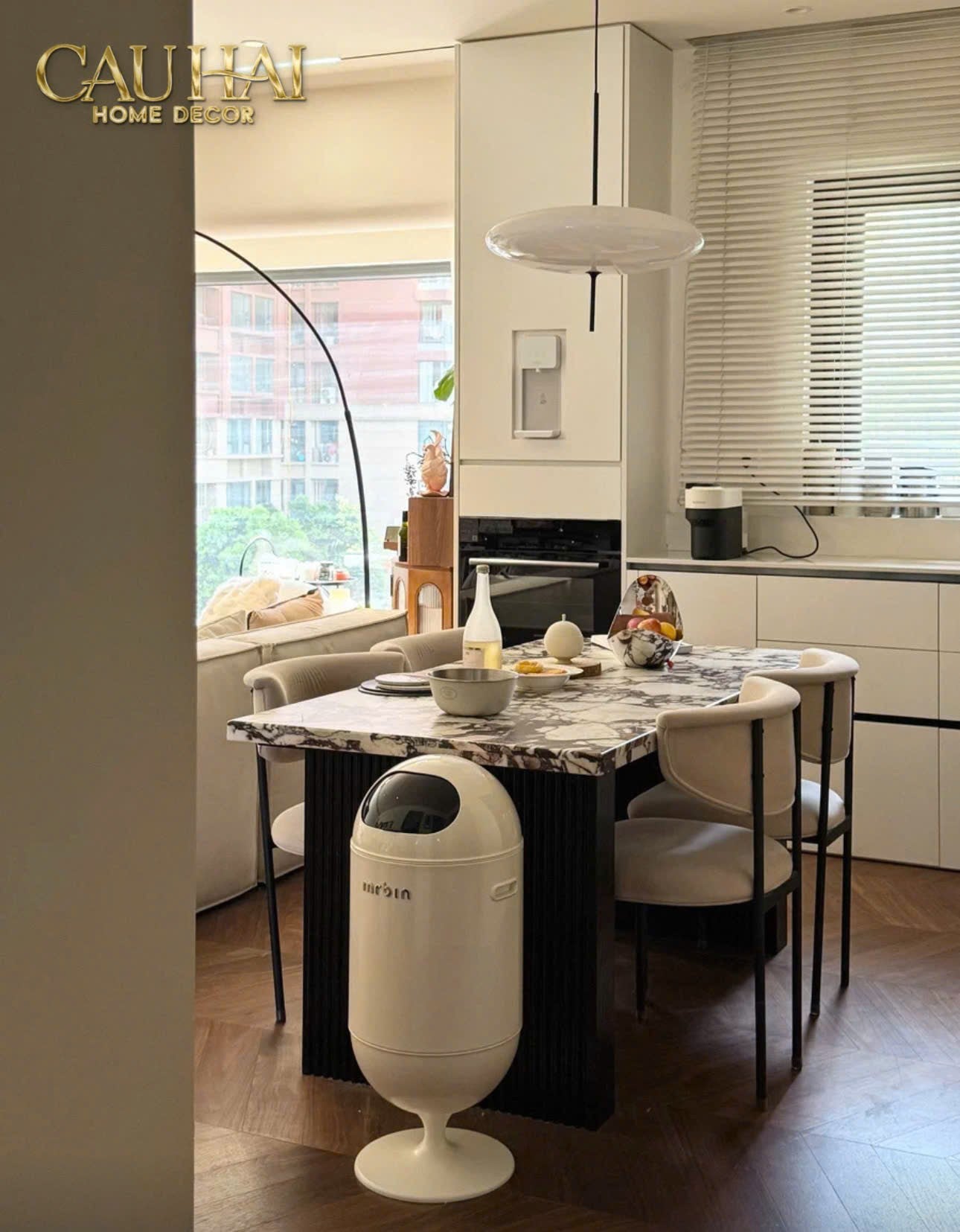 HOME COUTURE - THÙNG RÁC PREMIUM AUTOMATIC OPAL CHALICE MR BIN 20L - CẬU HAI HOME DECOR