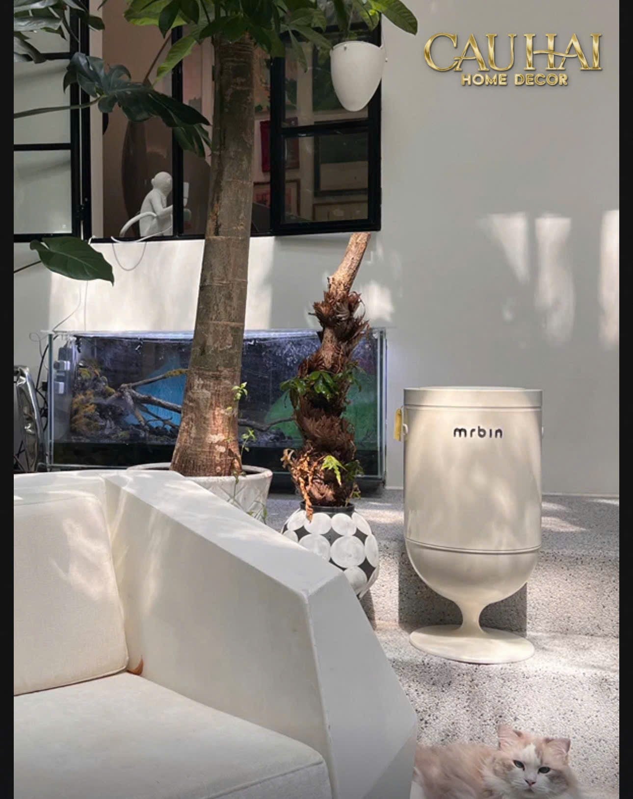 HOME COUTURE - THÙNG RÁC PREMIUM AUTOMATIC OPAL CHALICE MR BIN 20L - CẬU HAI HOME DECOR