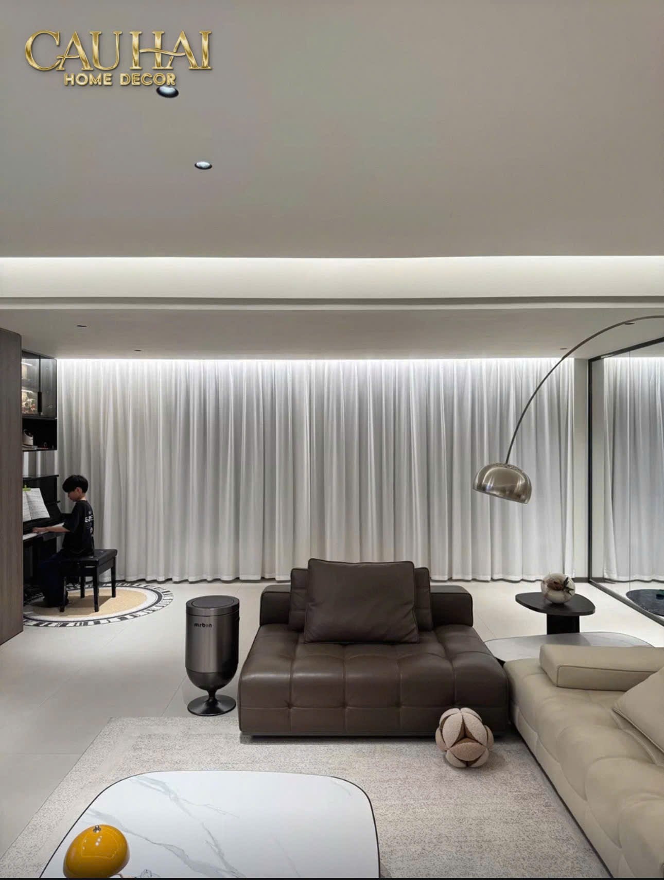 HOME COUTURE - THÙNG RÁC PREMIUM AUTOMATIC OPAL CHALICE MR BIN 20L - CẬU HAI HOME DECOR