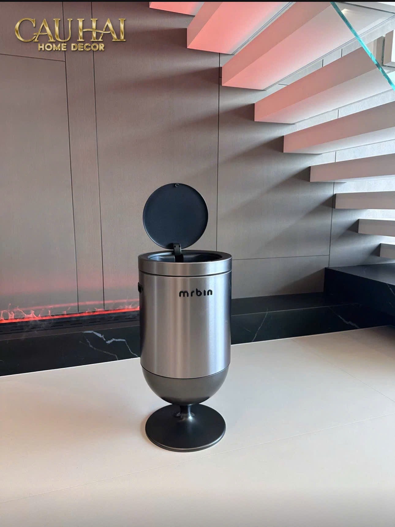 HOME COUTURE - THÙNG RÁC PREMIUM AUTOMATIC OPAL CHALICE MR BIN 20L - CẬU HAI HOME DECOR