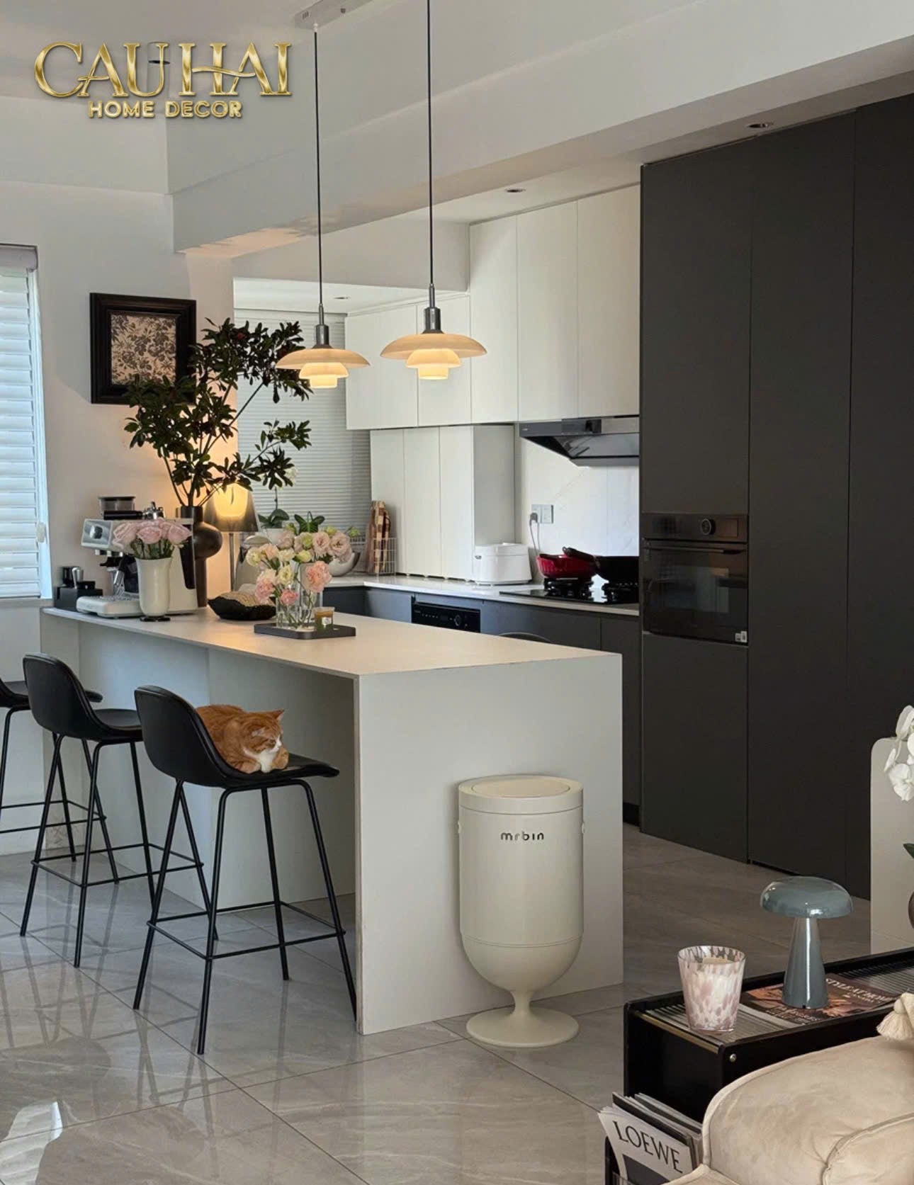 HOME COUTURE - THÙNG RÁC PREMIUM AUTOMATIC OPAL CHALICE MR BIN 20L - CẬU HAI HOME DECOR