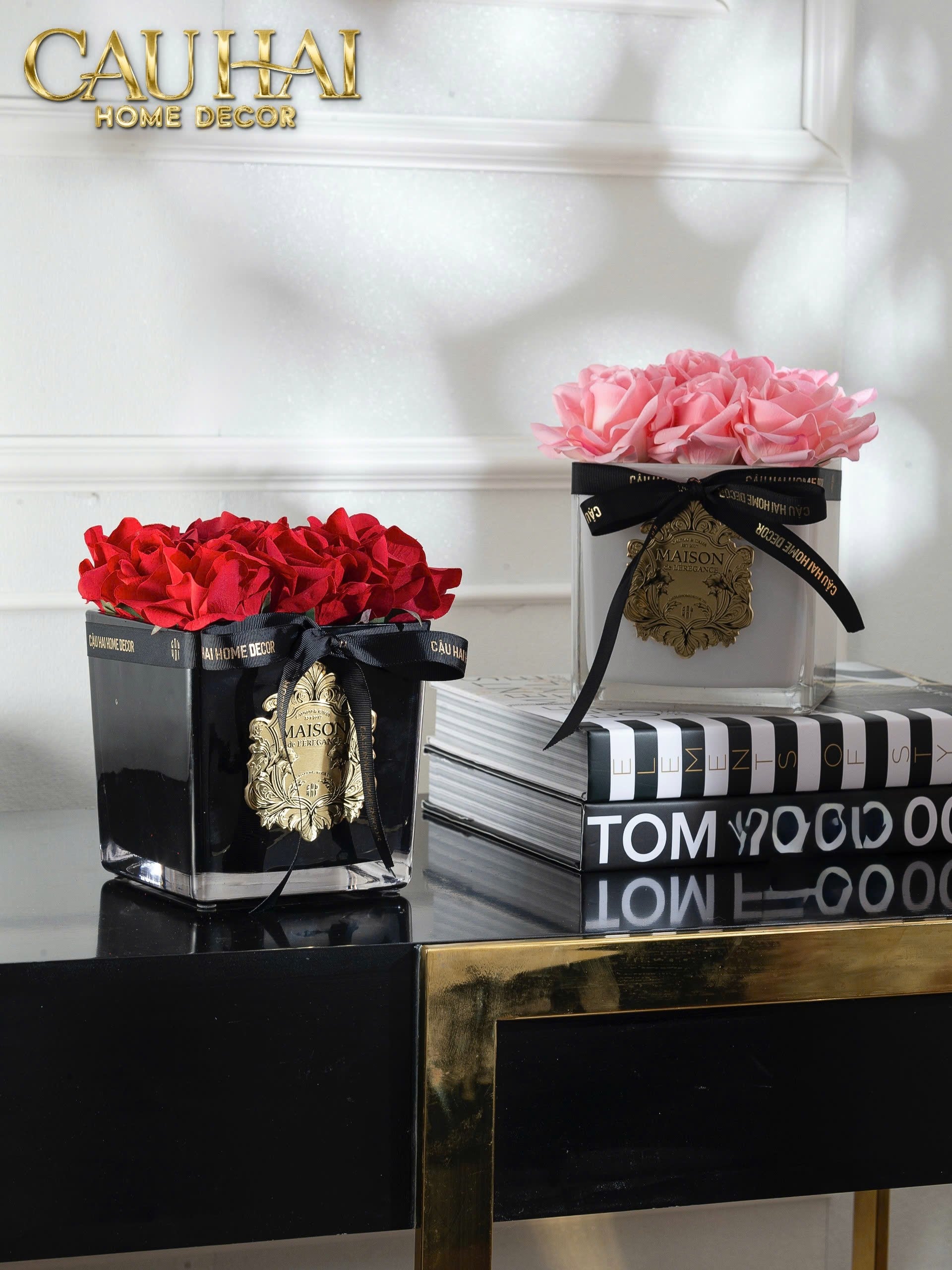 L’ESSENCE DU ROSE - CHẬU HOA HỒNG MAISON DE L’ÉLÉGANCE D15 - CẬU HAI HOME DECOR