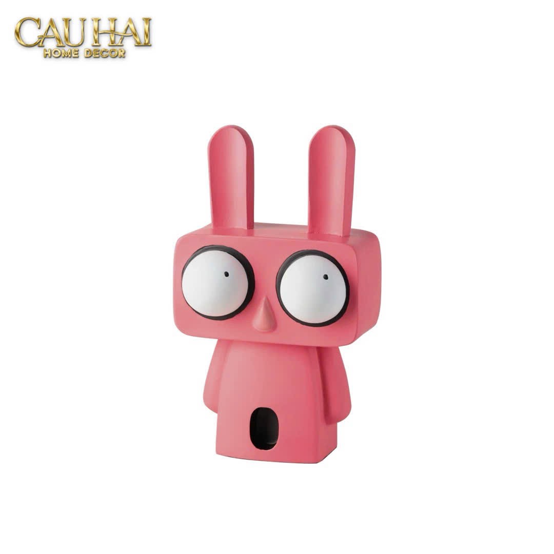 TƯỢNG THỎ ARTTOON BUBBLEGUM WOO LAPIN H33 - CẬU HAI HOME DECOR
