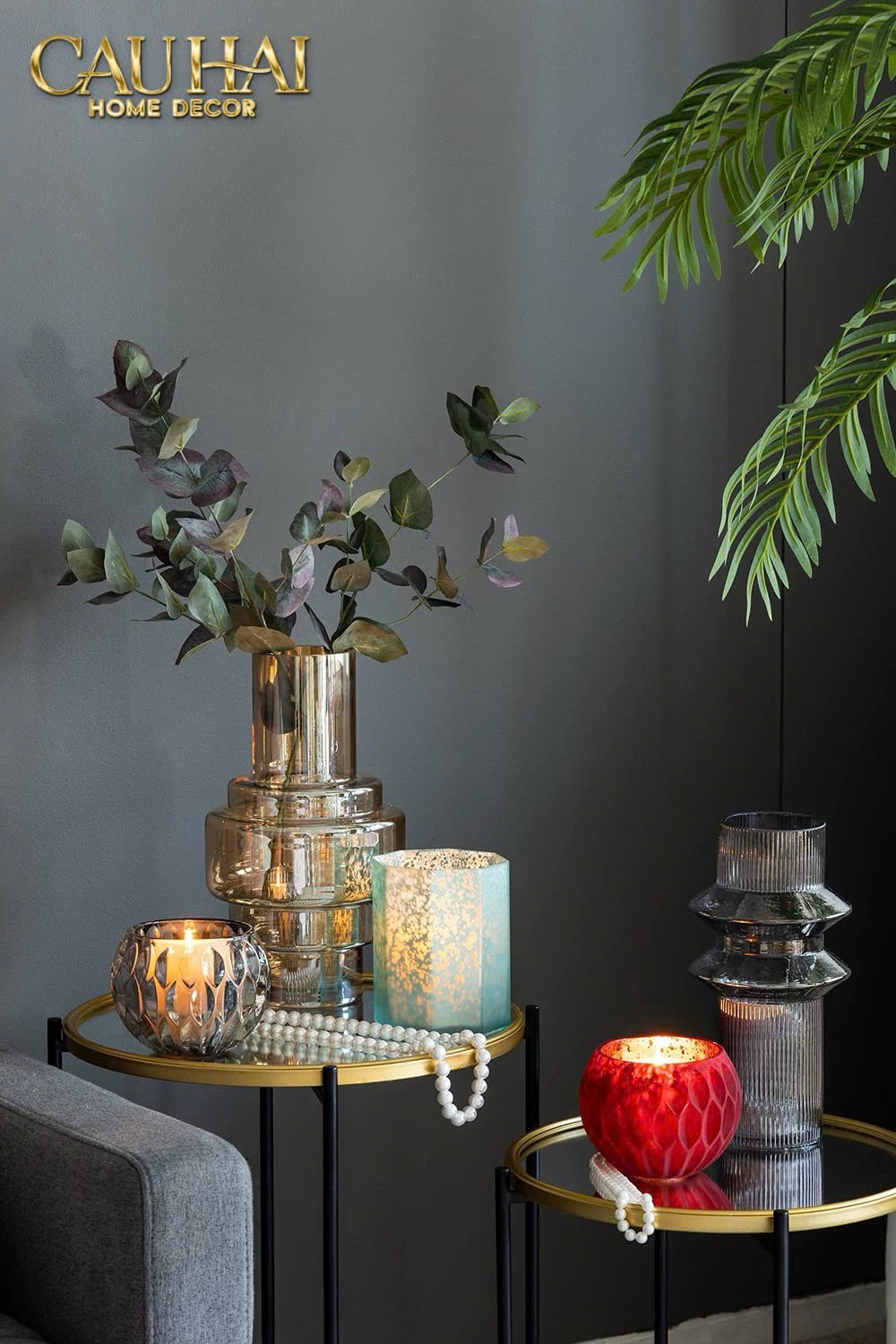 LỌ NẾN OPALINE AURUM GLOW CANDLE BOWL. - CẬU HAI HOME DECOR