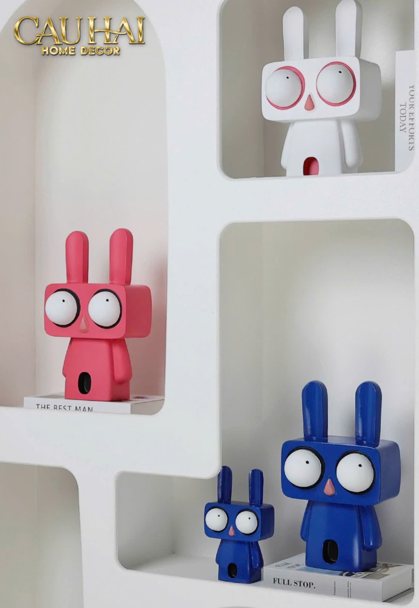 TƯỢNG THỎ ARTTOON BUBBLEGUM WOO LAPIN H33 - CẬU HAI HOME DECOR