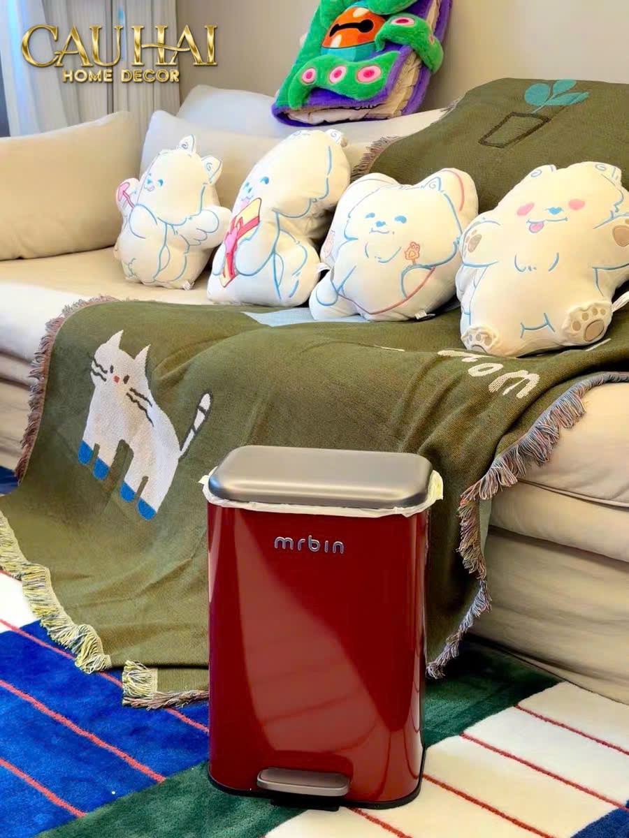 THÙNG RÁC MR BIN CRIMSON PEDAL 20L - CẬU HAI HOME DECOR