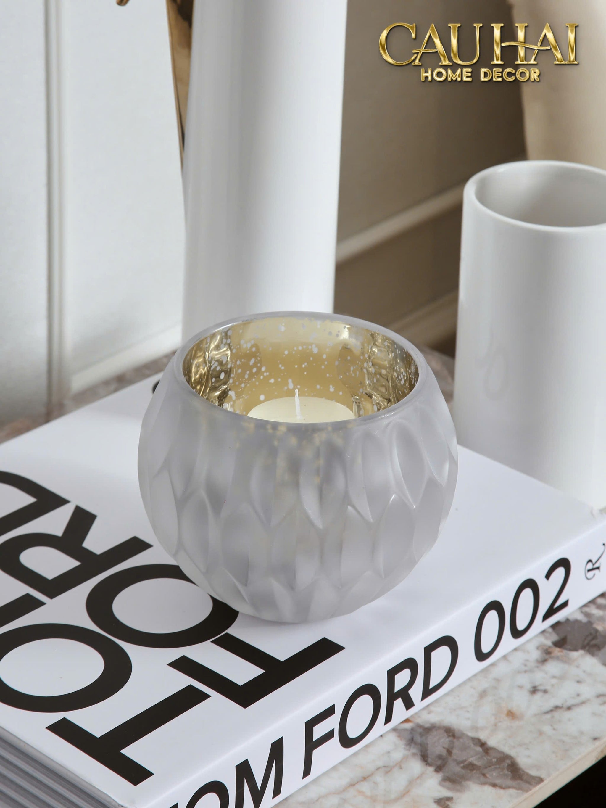 LỌ NẾN OPALINE AURUM GLOW CANDLE BOWL. - CẬU HAI HOME DECOR