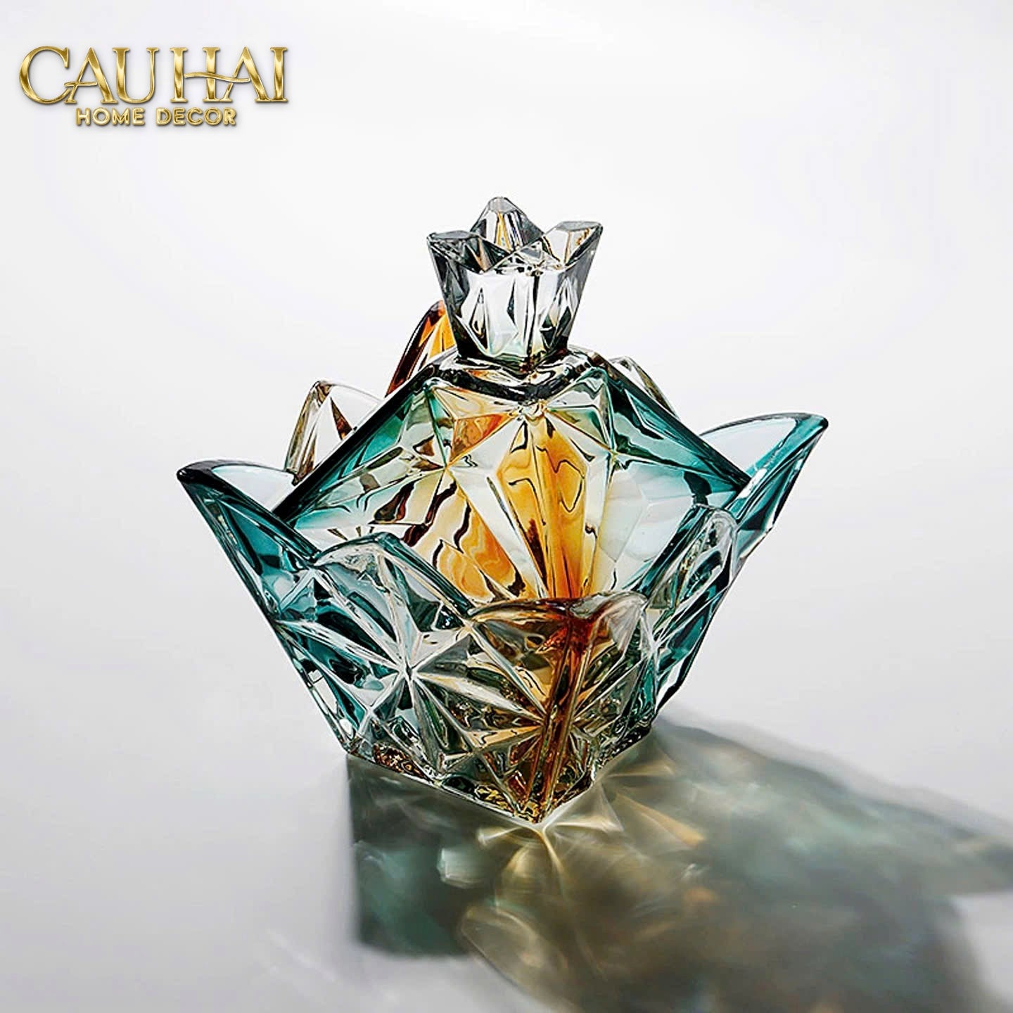 LỌ KẸO ARC-EN-CIEL CRISTAL COURONNE ROYALE BONBONNIÈRE - CẬU HAI HOME DECOR