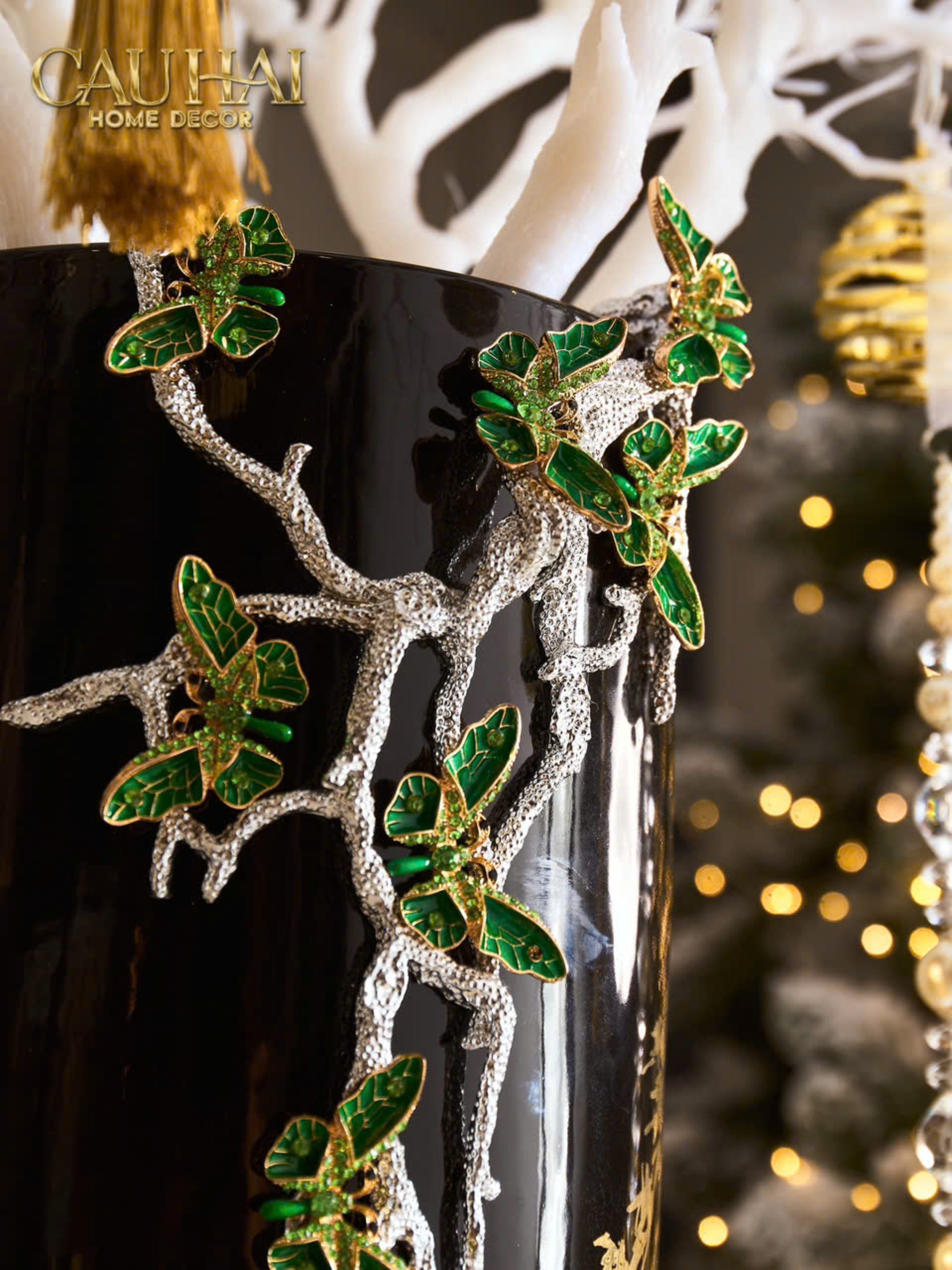 HOME COUTURE - BÌNH HOA ĐÁ QUÝ ALLURE OPULANCE VASE "THE HABSBURG TREASURE" H43 - CẬU HAI HOME DECOR