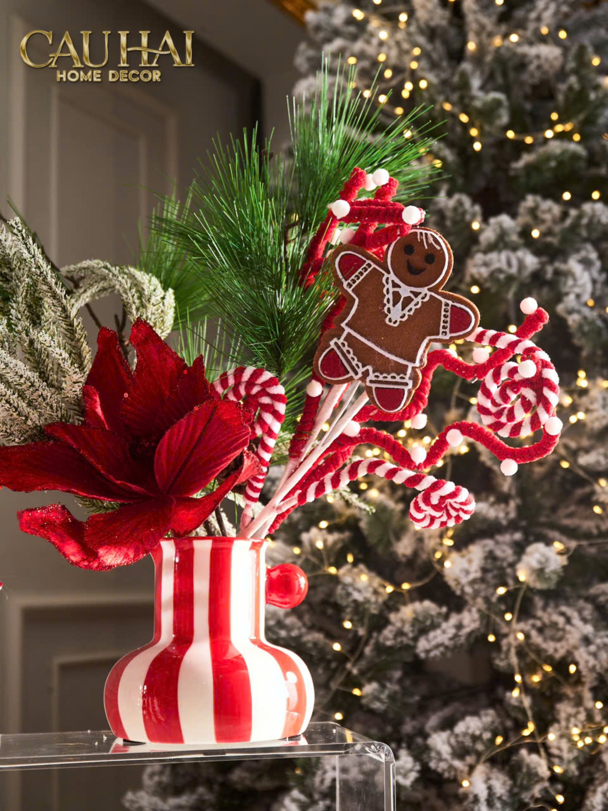 FÊTES COUTURE - BÌNH HOA PETIT CHERRY CLOWNY H13 - CẬU HAI HOME DECOR