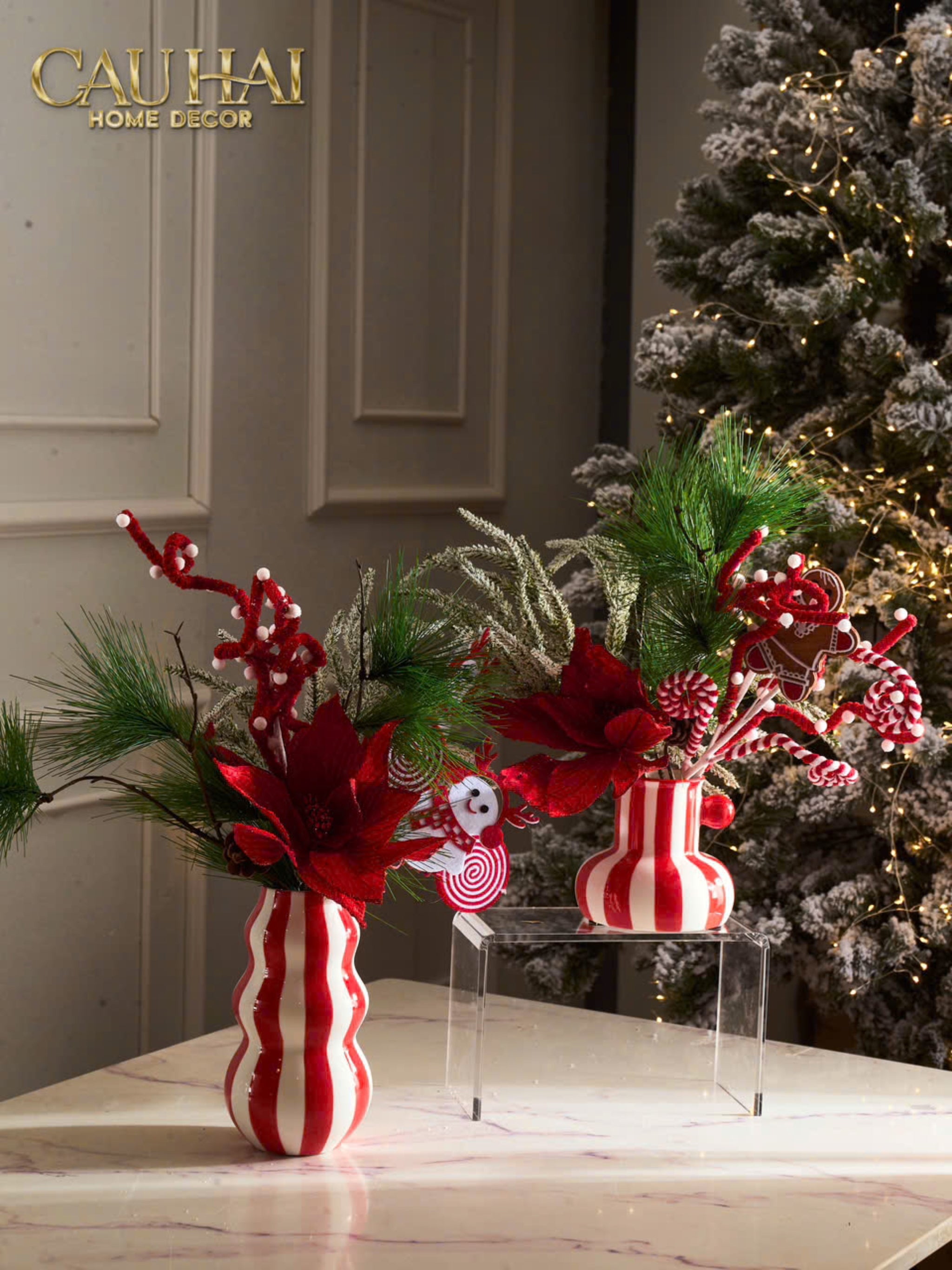 FÊTES COUTURE - BÌNH HOA PETIT CHERRY CLOWNY H13 - CẬU HAI HOME DECOR