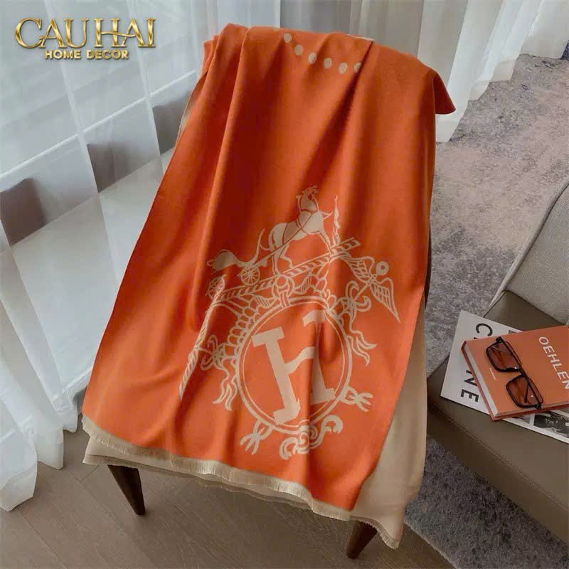 KHĂN CASHMERE PASHMINA - SIGNATURE-O HELIOS - CẬU HAI HOME DECOR