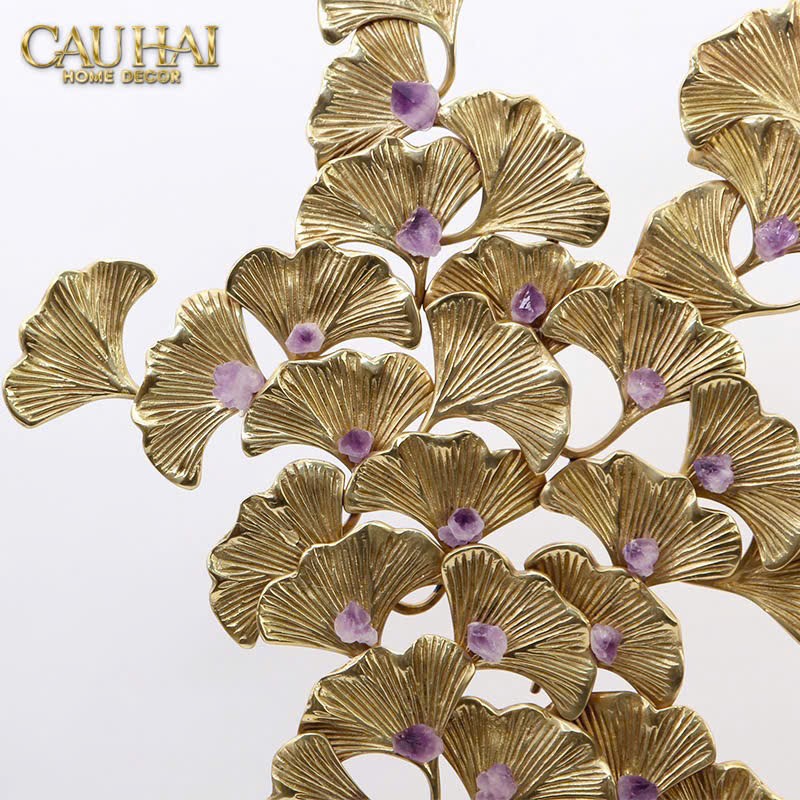 Home Couture - Tượng Lá Ngân Hạnh Brasson Jewelry Ginkgo-CẬU HAI HOME DECOR