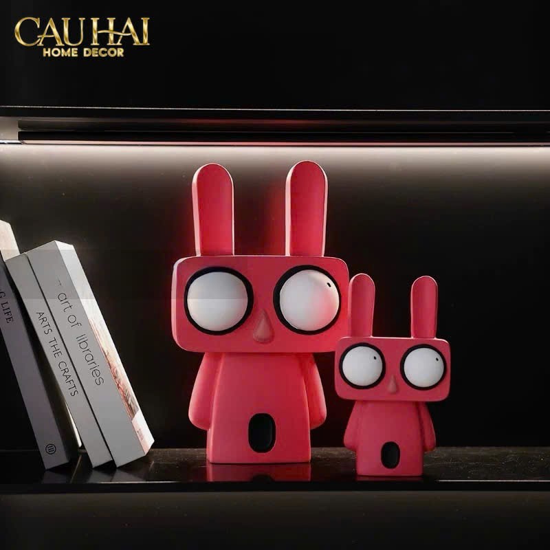 TƯỢNG THỎ ARTTOON BUBBLEGUM WOO LAPIN H33 - CẬU HAI HOME DECOR
