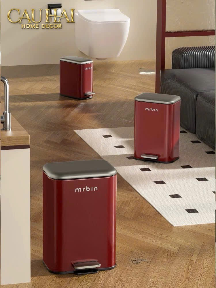 THÙNG RÁC MR BIN CRIMSON PEDAL 20L - CẬU HAI HOME DECOR