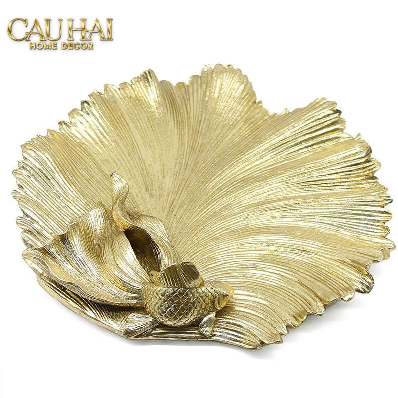 HAUTE FOLIE - KHAY TRANG SỨC AURUM FIN JEWELRY TRAY D28 - CẬU HAI HOME DECOR