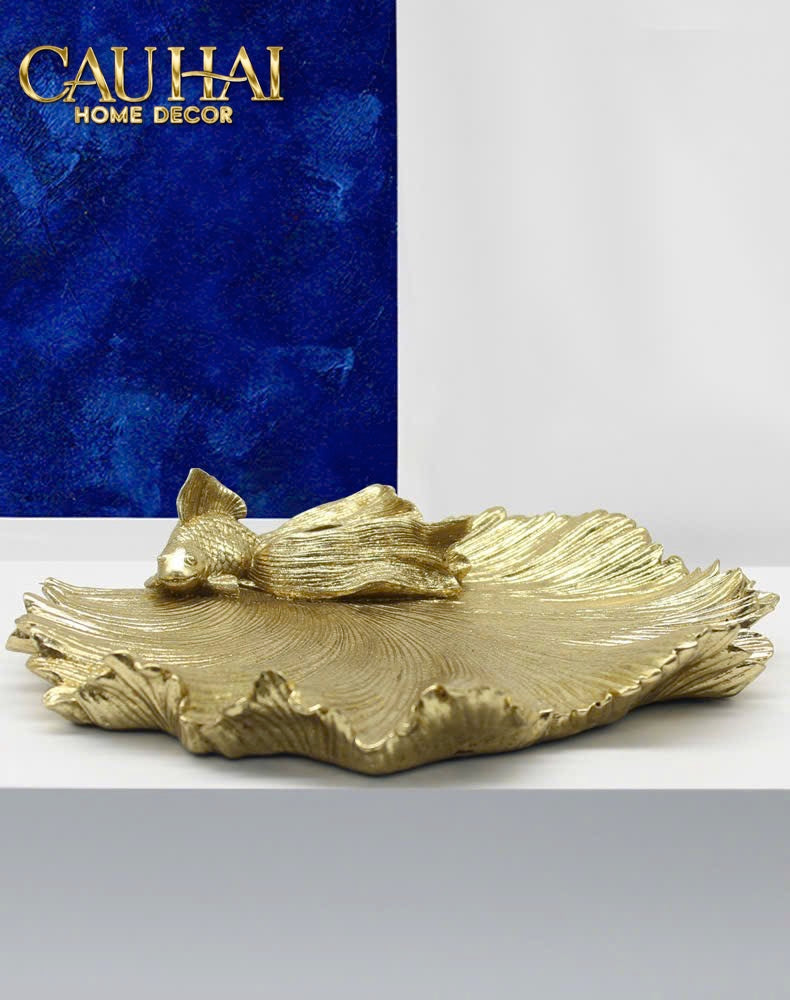 HAUTE FOLIE - KHAY TRANG SỨC AURUM FIN JEWELRY TRAY D28 - CẬU HAI HOME DECOR