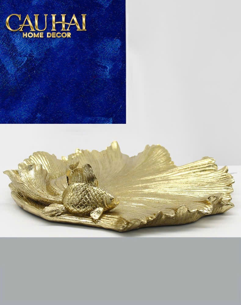 HAUTE FOLIE - KHAY TRANG SỨC AURUM FIN JEWELRY TRAY D28 - CẬU HAI HOME DECOR