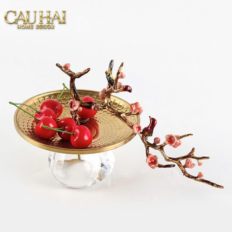 Elysian - Đĩa Branche De Bonheur Atélier-CẬU HAI HOME DECOR