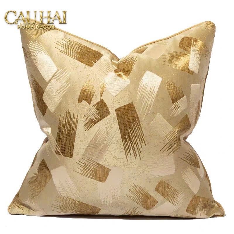 VỎ GỐI LỤA JACQUARD LUMIÈRE ABSTRACT 50 - CẬU HAI HOME DECOR