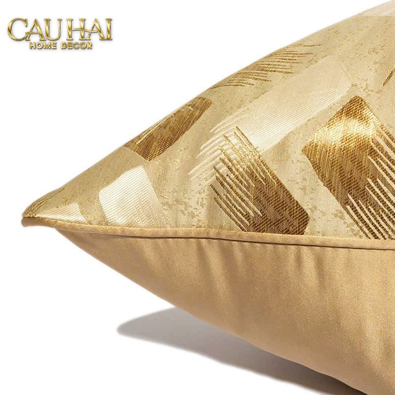 VỎ GỐI LỤA JACQUARD LUMIÈRE ABSTRACT 50 - CẬU HAI HOME DECOR