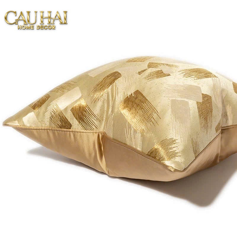 VỎ GỐI LỤA JACQUARD LUMIÈRE ABSTRACT 50 - CẬU HAI HOME DECOR