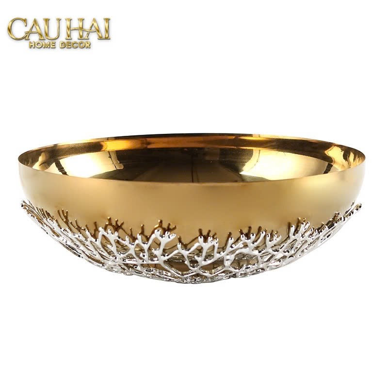 Elysian - Đĩa Platinum Branche Argentée D25-CẬU HAI HOME DECOR