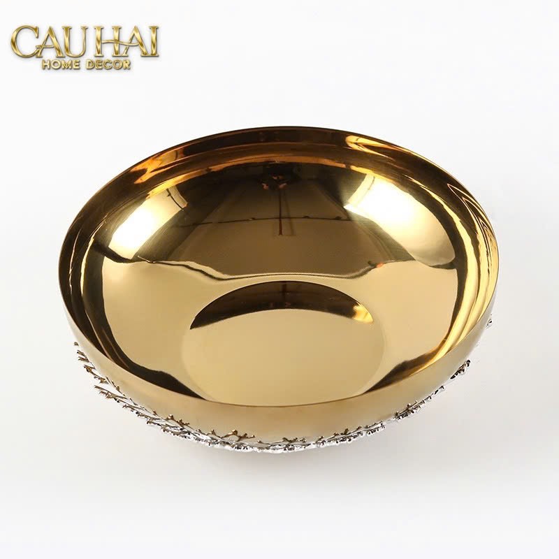 Elysian - Đĩa Platinum Branche Argentée D25-CẬU HAI HOME DECOR