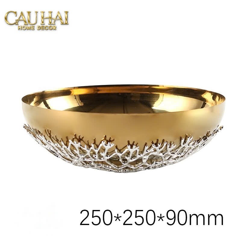 Elysian - Đĩa Platinum Branche Argentée D25-CẬU HAI HOME DECOR